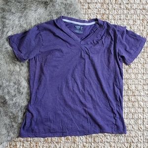 [ Bottoms Out ] Men's Purple V-Neck Tee